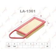 ������ ��������� LYNXauto, ���. LA-1361 LA1361 ����