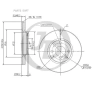 ���� ��������� �������� DF2586 (259x20,6) 4 ��� JUST Drive JBD0040 JBD0040 ����