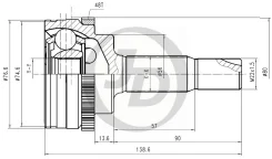 ���� ������� ABS TO042A48 TO Yaris NCP10/11/20 1.3 99- JD JCT0132A JCT0132A ����