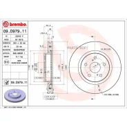 ���� ��������� ��������! Toyota Rav4/Camry 17 09. D979.11 Brembo 09D97911 09D97911 ����