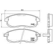 ������� �������� �. Nissan Maxima 2.0/3.0i 24V 89 P56021 GDB1003=572346B ! Brembo P56021 P56021 ����