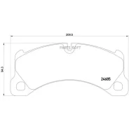 ������� �������� ������.! Porsche Cayenne/Panamera, VW Touareg 3.2-5.0/2.5-3.0D 02 P65026 Brembo P65026 P65026 ����