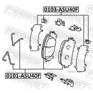 ��������� �������� ��� �������� ������� Febest 0103ASU40F 0103ASU40F ����