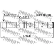 ������� ������ Toyota Avensis ADT25#/AZT25#/CDT250/ZZT25# 2003-2008 0112-ZZT251RH Febest 0112ZZT251RH 0112ZZT251RH ����
