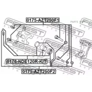 ������� ���� �������� �������� Toyota Corolla (E12) 0176-NDE120R-KIT Febest 0176NDE120RKIT 0176NDE120RKIT ����