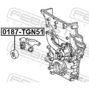 ����� �������� Toyota LAND Cruiser Prado 120 2002.09-2009.08 0187-TGN51 Febest 0187TGN51 0187TGN51 ����