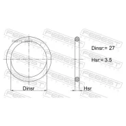 ������ �������������� �������������� ��������� 27X3.5 02400-008 Febest 02400008 02400008 ����