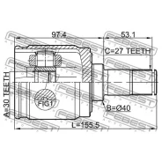 ���� ���������� ����� 30X40X27 Honda CR-V 2011- 0311-Crvatlh Febest 0311Crvatlh 0311CRVATLH ����
