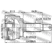 ���� ����� (33x59.5x28) Mitsubishi ASX GA# 2010- 0410-GA Febest 0410GA 0410GA ����