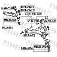 ���� � ������������ ����������� 0429-008-KIT Febest 0429008KIT 0429008KIT ����