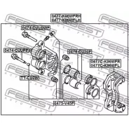 ������� ������ ������ Mitsubishi Pajero II V14W-V55W 1991-2004 0477-K96WFRH Febest 0477K96WFRH 0477K96WFRH ����