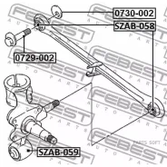 ���������� Suzuki Baleno/Esteem SY413/SY415/SY416/SY418/SY419 1995-2001 0730-002 Febest 0730002 0730002 ����