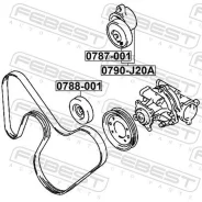 ���������� ����� 0790-J20A Febest 0790J20A 0790J20A ����