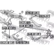 ����� ���� �������� Subaru Legasy (B13) 03-09 0825-B13R Febest 0825B13R 0825B13R ����