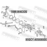 ������ �������������� ������ ����� Mercedes W463 1992-2018 1699-W463OS Febest 1699W463OS 1699W463OS ����