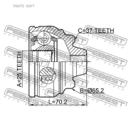 ���� ������� BMW 5 F10/F11/F18 2009- 1910-F10 Febest 1910F10 1910F10 ����