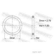 ������ �������������� �������� ������� ������� 2.75X1.53 23400-011 Febest 23400011 23400011 ����