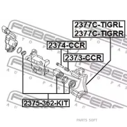 ������� ���� �������� �������� AUDI Q3 2011- 2375-362-KIT Febest 2375362KIT 2375362KIT ����