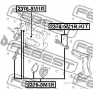 ����������� �������� ���������� ������� �������� ��� AUDI A3/A3 Sportback (8P) 2003-2013 2375-5M1R Febest 23755M1R 23755M1R ����