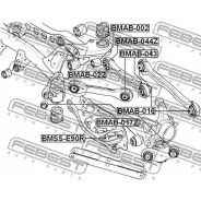 ����������� ���� ����� BMW 3 E90/E91 2004-2012 BMAB-016 Febest BMAB016 BMAB016 ����