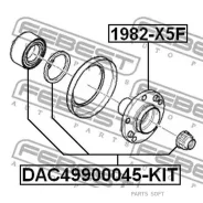 ���������� ����. ���.! BMW X3 03/X5 00 �-�� Febest DAC49900045KIT DAC49900045KIT ����