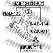 ������������ ������ Nissan NOTE, Micra K12 (�����-2��) NAB-134135-KIT Febest NAB134135KIT NAB134135KIT ����