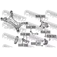 ����������� ������� ����������� ������ �������� ��� Nissan Altima L33 2012.05- [US] NAB-364 Febest NAB364 NAB364 ����