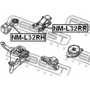 ����� ��������� ������ Nissan Murano Z51 2007-2014 NM-L32RH Febest NML32RH NML32RH ����
