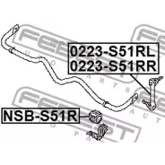 ������ ������������� Nissan QX70/FX S51 2008.05- NSB-S51R Febest NSBS51R NSBS51R ����