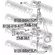 ���������� ���� ������ �������� Toyota Hilux 2004-2012 TAB-367 Febest TAB367 TAB367 ����