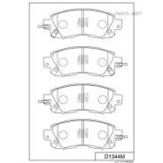 ����� ������� D1344MH ������� ��������� �������� Nissan Altima (L33) D1344M Kashiyama D1344M D1344M ����