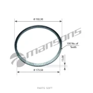 ������ ABS! �������� d192x174x13mm Z=100Nos Scania P/G/R/T Mansons 100067 100067 ����