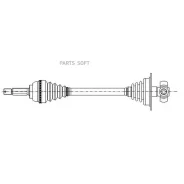 ������ � ����� L (ABS) 682mm Metelli 170637 170637 ����