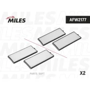 ������ ������ (�������� 2 ��) Hyundai Accent/GETZ 00- (Filtron K1182-2x MANN CU2506-2) AFW2177 Miles AFW2177 AFW2177 ����