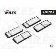 ������ ������ (�������� 2 ��) Mazda 3/5 03- (Filtron K1212-2x MANN CU22001-2) AFW2199 Miles AFW2199 AFW2199 ����