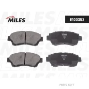 ������� ��������� �������� (��� �������) (����� Semi-Metallic) Toyota Camry 91-96/Celica 2.0 93-99 E100353 Miles E100353 E100353 ����