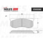 ������� ��������� �������� (����� Ceramic ����� PRO) ��� ������� E500360 Miles E500360 E500360 ����