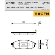 ������� �������� Nissan Murano (Z50/51), Pathfinder (R51), Qashqai GP1249 Sangsin Brake GP1249 GP1249 ����