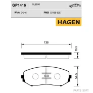 ������� �������� Suzuki Grand Vitara II 05- GP1416 Sangsin Brake GP1416 GP1416 ����