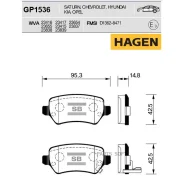 ������� ������ Hyundai ix20, OPEL Astra G, Meriva GP1536 Sangsin Brake GP1536 GP1536 ����