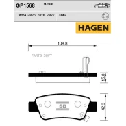 ������� �������� ������! Hagen Honda CR-V 2.0/2.4/2.2D 06 Sangsin Brake GP1568 GP1568 ����