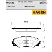 ������� �������� Toyota RAV4 III 05-, RAV4 IV 12-, Auris E15 GP2138 Sangsin Brake GP2138 GP2138 ����