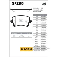 ������� ������ VW Passat (36/3C) GP2263 Sangsin Brake GP2263 GP2263 ����