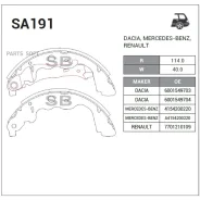 ������� ��������� ������ Sangsin Brake SA191 SA191 ����