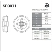 ������� ��������� Sangsin Brake SD3011 SD3011 ����