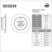 ���� ��������� Sangsin Brake SD3039 SD3039 ����