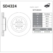 ���� ��������� Sangsin Brake SD4324 SD4324 ����