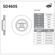 ���� ��������� Sangsin Brake SD4605 SD4605 ����