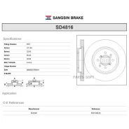 ���� ��������� Sangsin Brake SD4816 SD4816 ����