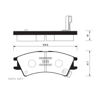 ������� �������� �. Hyundai Atos/Atos Prime 1.0i 12V 98 SP1096SNS 675 02 ! Sangsin Brake SP1096 SP1096 ����